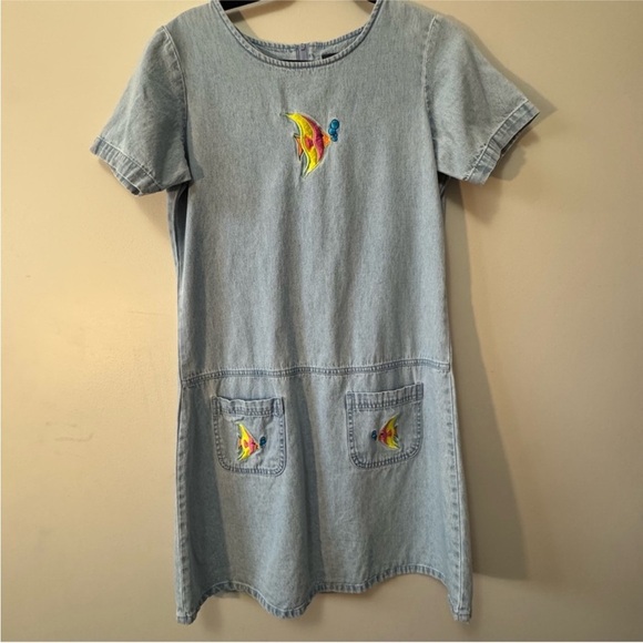 Blue Jay Dresses & Skirts - Vintage x Blue J Blue and Yellow Mini Dress Casual Crew Neck Short Sleeve, Small